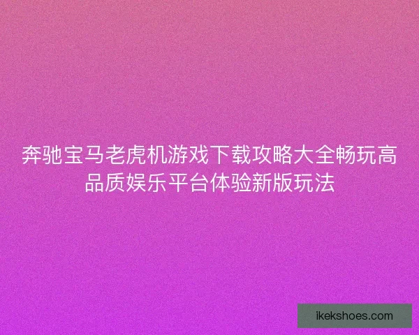 奔驰宝马老虎机游戏下载攻略大全畅玩高品质娱乐平台体验新版玩法